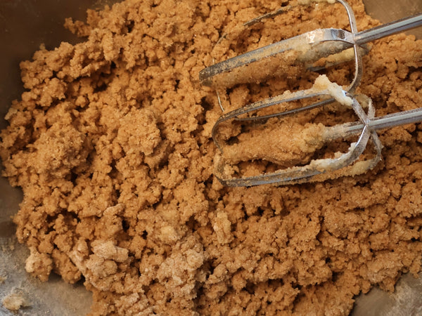 The mixed dough