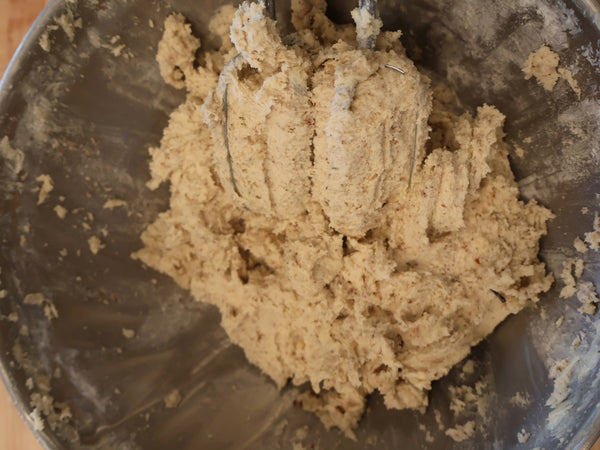The mixed dough