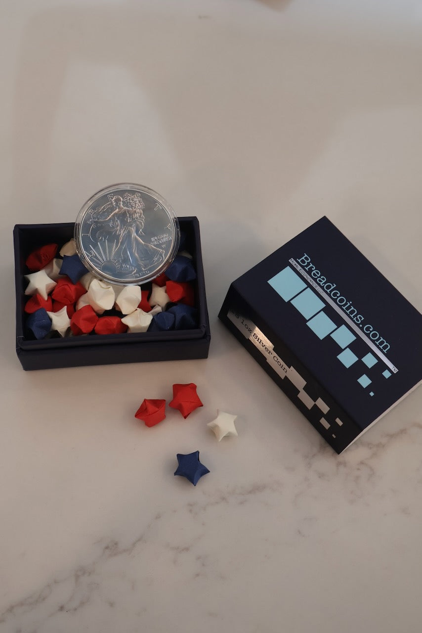 Silver & Stars Origami Star Box