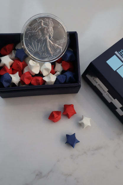 Silver & Stars Origami Star Box