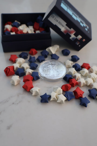 Silver & Stars Origami Star Box
