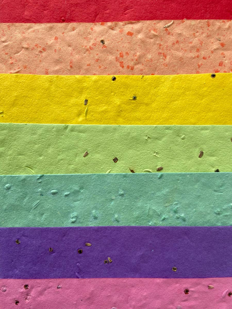 Recycled Rain-Grow Handmade Seed Paper Stationery Set