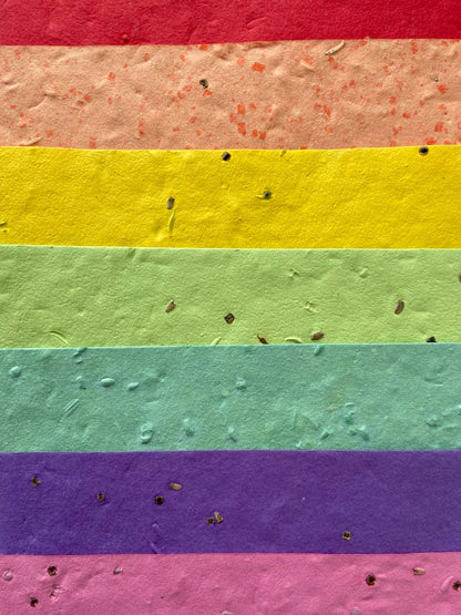Recycled Rain-Grow Handmade Seed Paper Stationery Set
