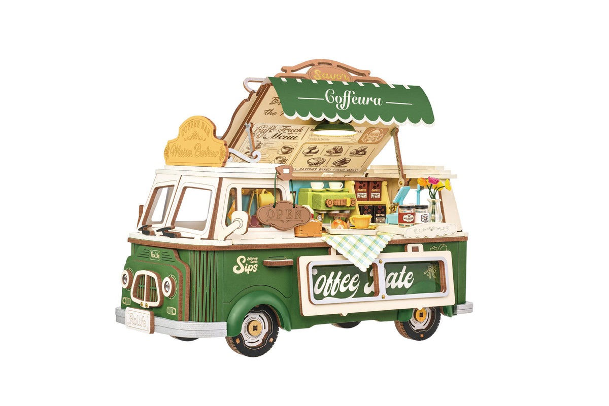 Leo's Coffee Truck Rolife 3D Wooden Puzzle