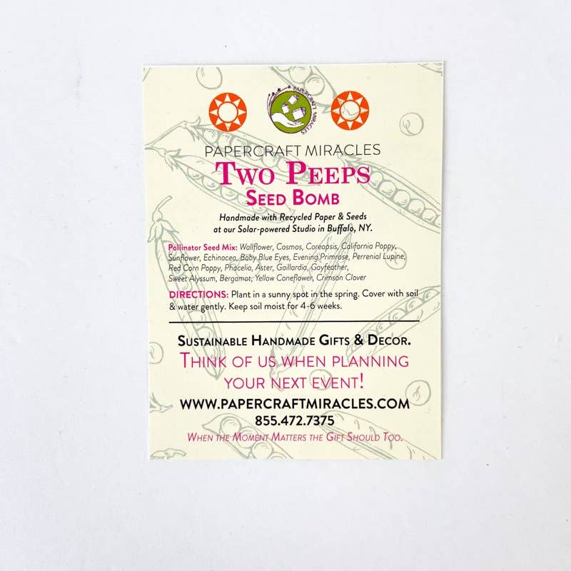 Two Peeps In A Pod Seed Bomb