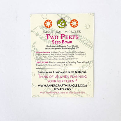 Two Peeps In A Pod Seed Bomb