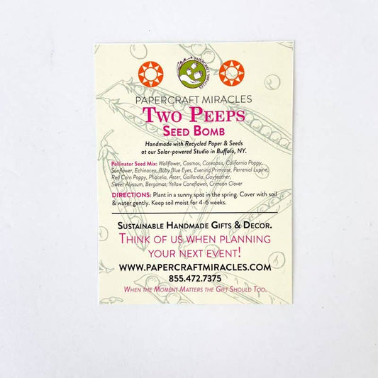 Two Peeps In A Pod Seed Bomb